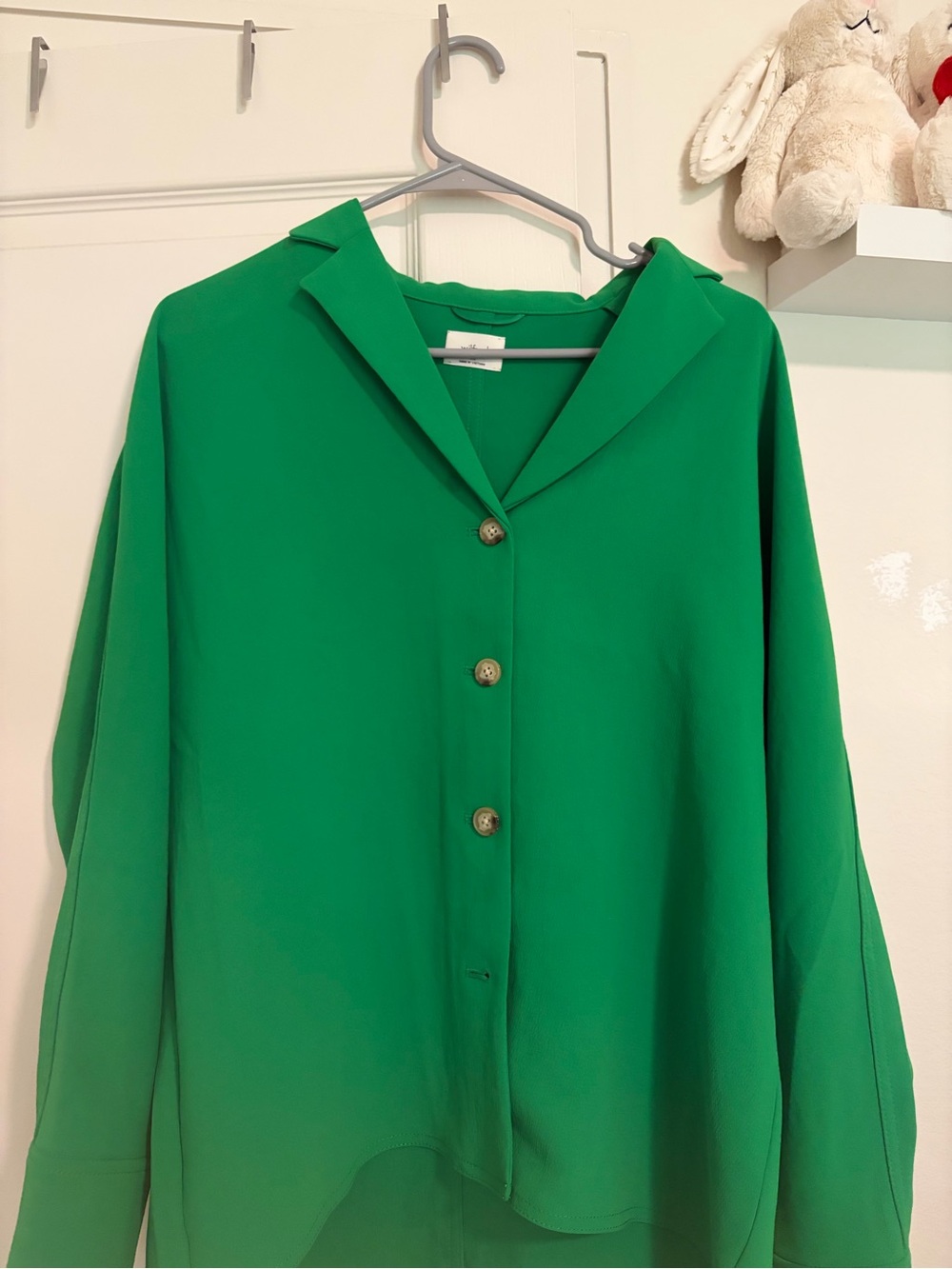Wilfred Emerald Green Button-Down Shirt